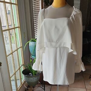 Amanda Uprichard White Mini Dress, Size M